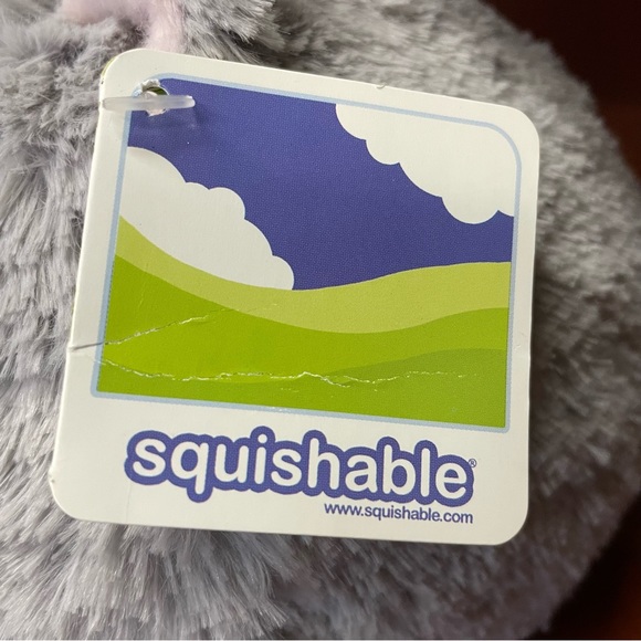 NWT Vintage Squishable Mini 7” Grey and White Kitty Cat Stuffed Animal Toy 2011 - Picture 6 of 10